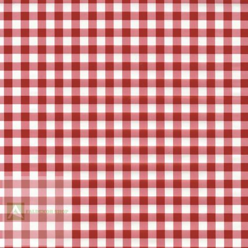   Piros kockás fólia, bútorfólia, öntapadós tapáta 45 cm