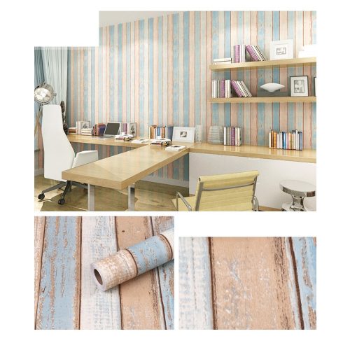 Öntapadó tapéta deszka, fehér-kék