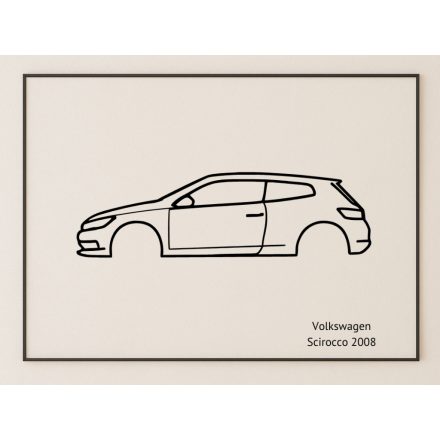 VW Scirocco faldekoráció