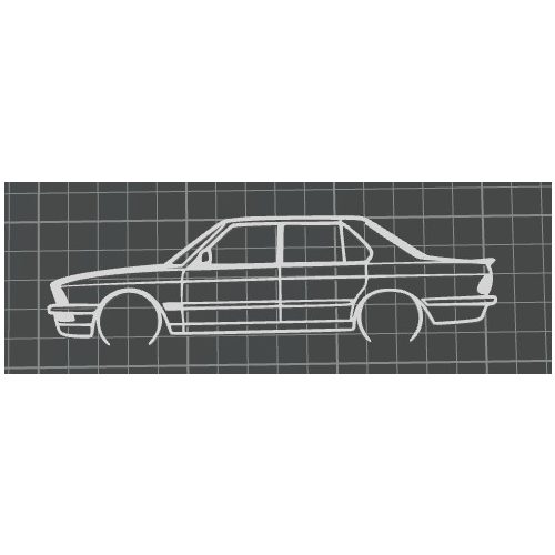 BMW E28 520 faldekoráció