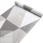 Öntapadó tapéta háromszög, szürke; 10 méteres tekercsben