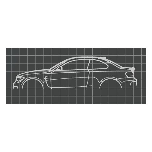 BMW M1 E82 faldekoráció