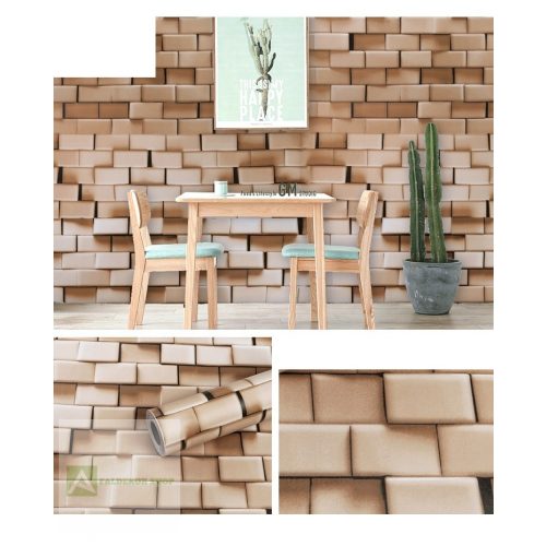 Öntapadó tapéta 3D panel; 10 méteres tekercsben