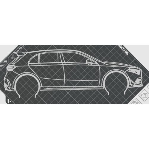 Mercedes A-osztály faldekoráció