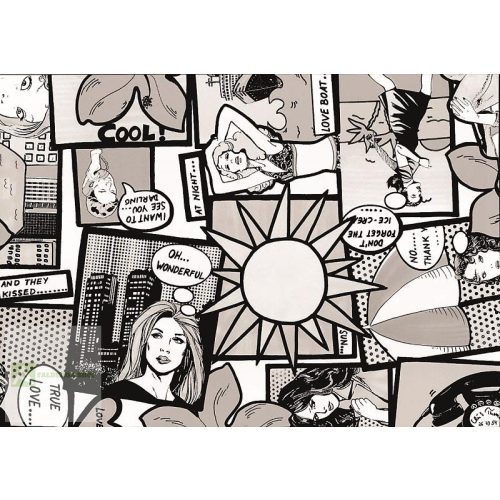   Képregény fólia, bútorfólia, öntapadós tapáta 45 cm x15m