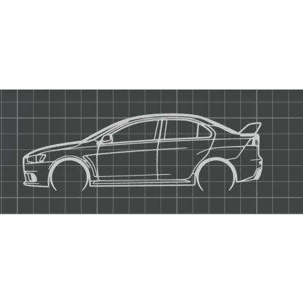 Mitsubishi Lancer Evo X faldekoráció