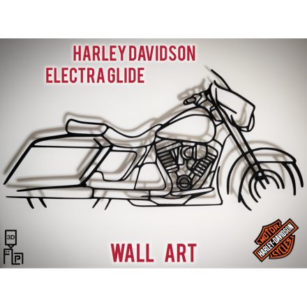 Harley Davidson Electra Glide faldekoráció