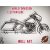 Harley Davidson Electra Glide faldekoráció