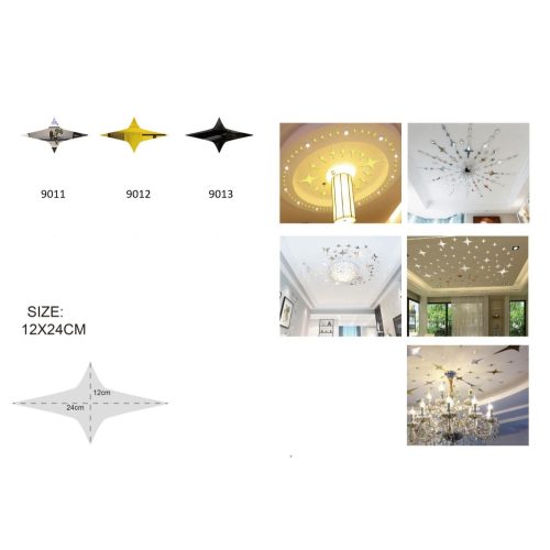 Tükörmatrica arany csillag