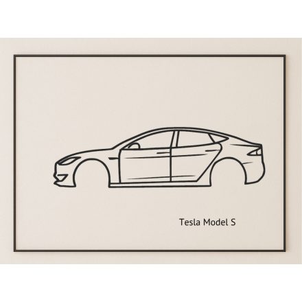 Tesla Model S faldekoráció